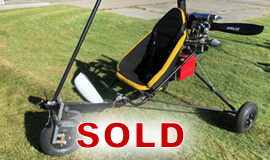 Click here to view an enlargement - ATF Light Soaring Trike with Simonini engine - FOR SALE