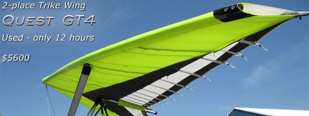 North Wing Quest GT4 Trike WIng - Used - available and ready for immediate delivery