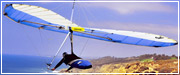 Click Here to view an enlargement of Mel Glantz soaring the Freedom hang glider at Torrey Pines, California USA