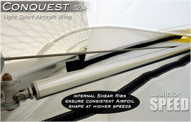 North Wing · Conquest 12.M & 13.6M weight shift control Light Sport Aircraft Wing