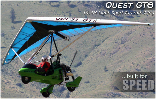 North Wing · Quest GT6 14.4M weight shift control Light Sport Aircraft Wing