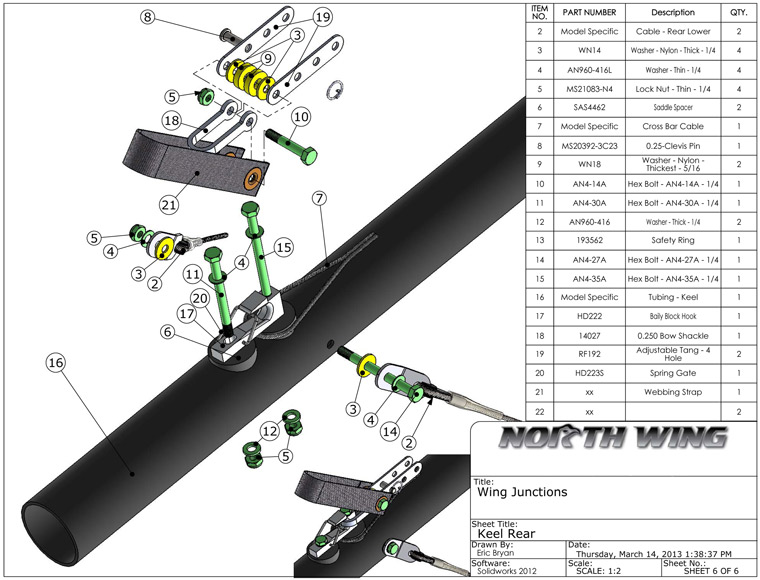 Wing Junction - Keel - Rear