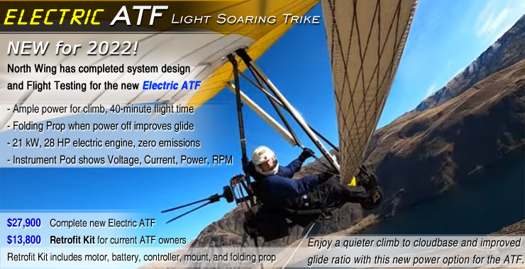 NEW Electric engine option for the NorthWing ATF Light Soaring Trike