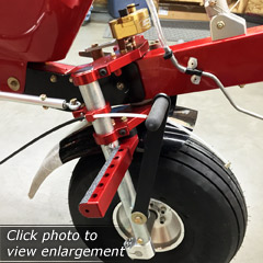 Click here to view an enlargement - NEW Triple-Clamp Front Fork for North Wing light sport aircraft