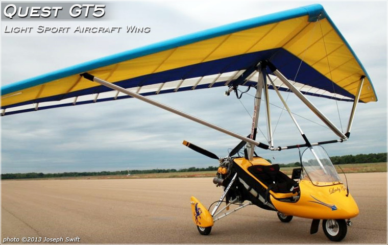 North Wing QUEST GT5 wing mounted on Joe Swift's light sport aircraft 'Lady Grace'